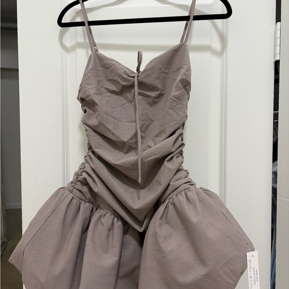 For Love And Lemons Taupe Mini Dress - Picture 6 of 7